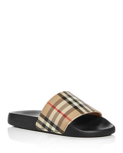 burberry slides women|burberry flip flops for women.